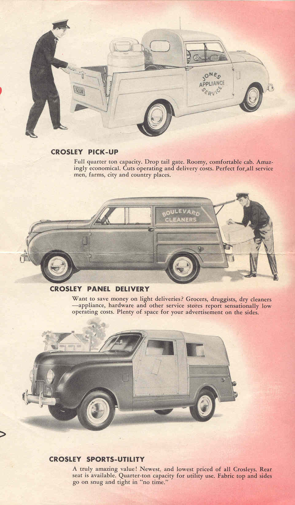 1948 Crosley Automobiles Brochure Page 3